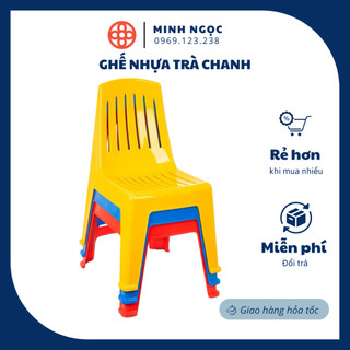 Ghế nhựa trà chanh, trà sữa, cafe có tựa 1961 việt nhật, ghế ngồi cho bé có tựa lưng