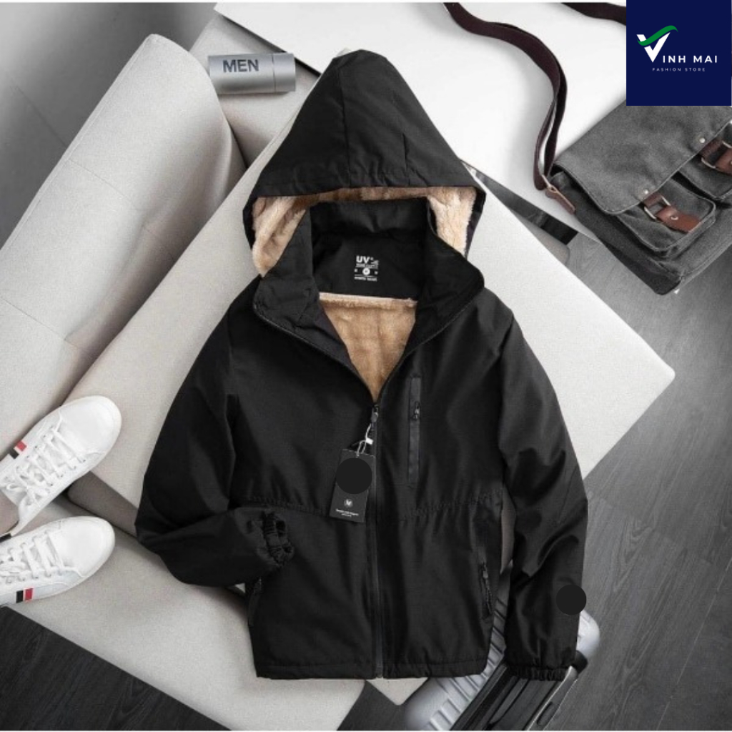 Áo khoác gió nam nữ 2 lớp lót lông cừu cao cấp siêu ấm, áo gió nam nữ phủ nano chống gió cản bụi chống thấm nước