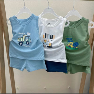 Bộ sát nách lullaby 100% cotton cho bé 9m-4y