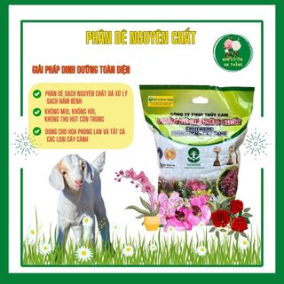 Phân dê khô hữu cơ nguyên chất cho hoa lan, hoa hồng và các loại cây cảnh 