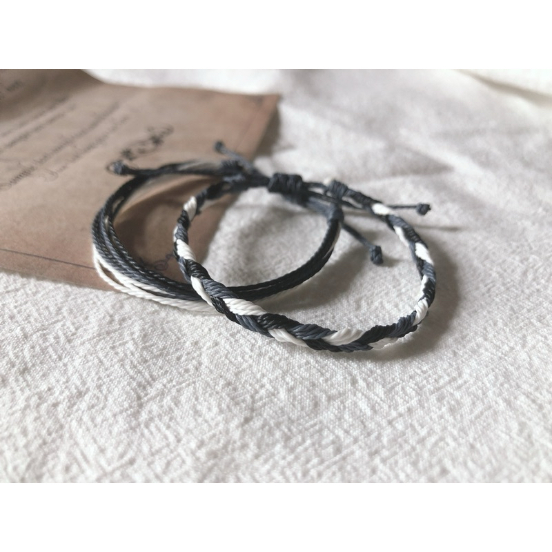 Set vòng waterproof phối đen trắng xám