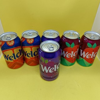 (Date t10/24) Combo 3 lon nước ngọt welch dâu nho cam
