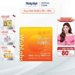 M500_Viên uống Vitamin C +D Wishlabs hộp 150 viên mẫu mới hỗ trợ tăng sức đề kháng, mờ thâm nám, giảm nếp nhăn