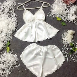 Đồ ngủ sexy nữ - đồ ngủ nữ sexy phối ren có mút ngực free size 40-55kg