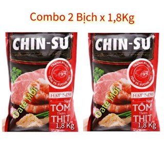 ComBo 2 Bịch Hạt Nêm Chinsu 1,8Kg Tôm Thịt Thơm Ngon ( DATE MỚI)