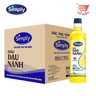 Dầu ăn đậu nành simply 1l/2l