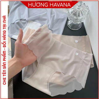 Quần lót nữ su tơ tàng hình có giãn không viền in logo AIR thoáng khí mã FLQ220