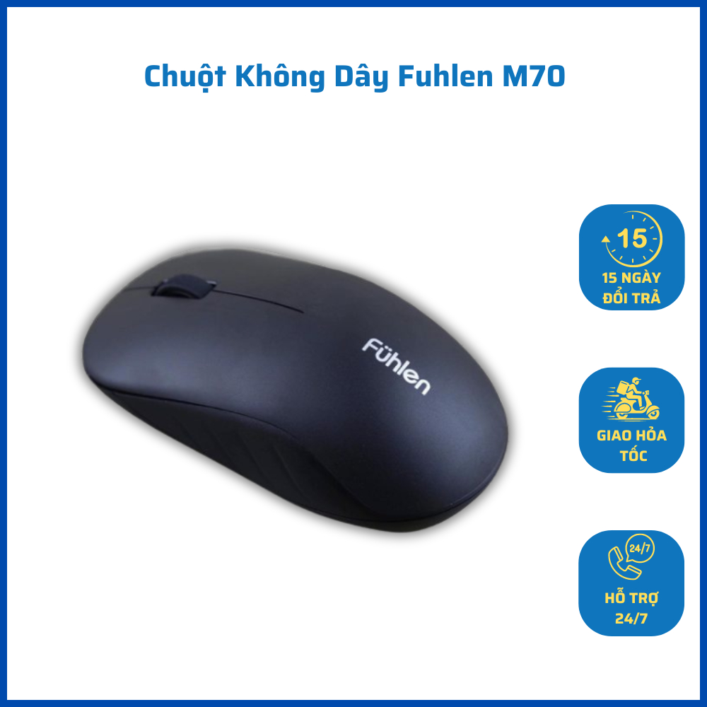 Chuột Máy Tính Không Dây Fuhlen M70, Chuột Văn Phòng Chính Hãng Fuhlen Gaming