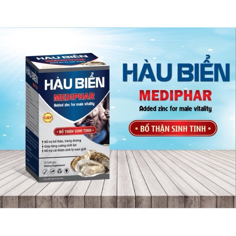 Hàu biển Mediphar Hộp 30 viên