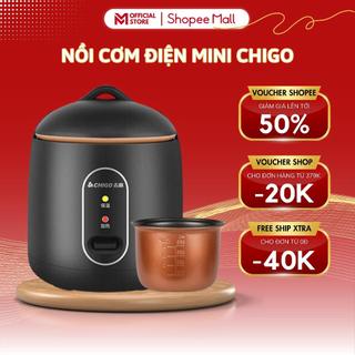 Nồi Cơm Điện Mini Chigo Chống Dính MELLI Đa Năng Nấu Hầm Súp Cháo Dung Tích 1.2L Cho Hai Người Ăn Thoải Mái