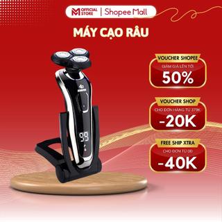 Máy Cạo Râu Thông Minh 4D Đa Năng MELLI 3 Đầu Nối, Chống Nước, Màn Hình Kỹ Thuật Số, Thời Gian Sử Dụng Trên 60 Phút