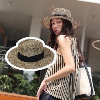 Mũ cói đi biển mũ panama mũ porkpie chất liệu cỏ xanh cao cấp