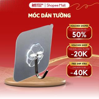Móc Dán Tường MELLI Treo Đồ Siêu Bám Dính Bền Bỉ Kiểu Dáng Trong Suốt Xoay 180 Độ Tiện Dụng