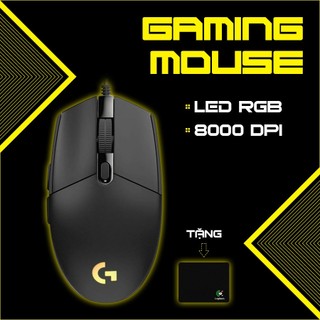Chuột gaming có dây logitech g102 lightsync led rgb chơi game siêu mượt, độ nhạy 8000 dpi