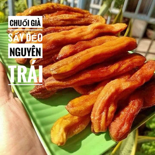 500g chuối già sấy dẻo nguyên trái thơm ngọt