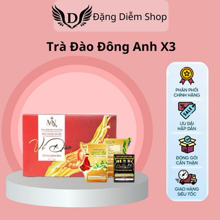 Gc trà đào đông anh x3 chính hãng kèm detox mới