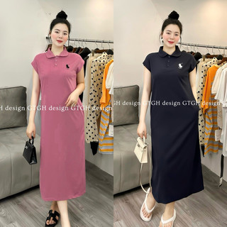 Váy xuông cottong mềm mát tiểu thư thêu hình ngựa