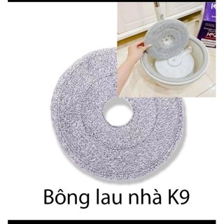 Bông tròn lau nhà k9,bông lau thay thế cây lau nhà tự tách nước bụi bẩn k9 thấm hút nhanh