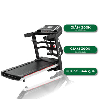 Máy chạy bộ đa năng tại nhà KASUMI HL025 cảm biến nhịp tim, có đai rung massage, TẶNG CON LĂN TẬP BỤNG