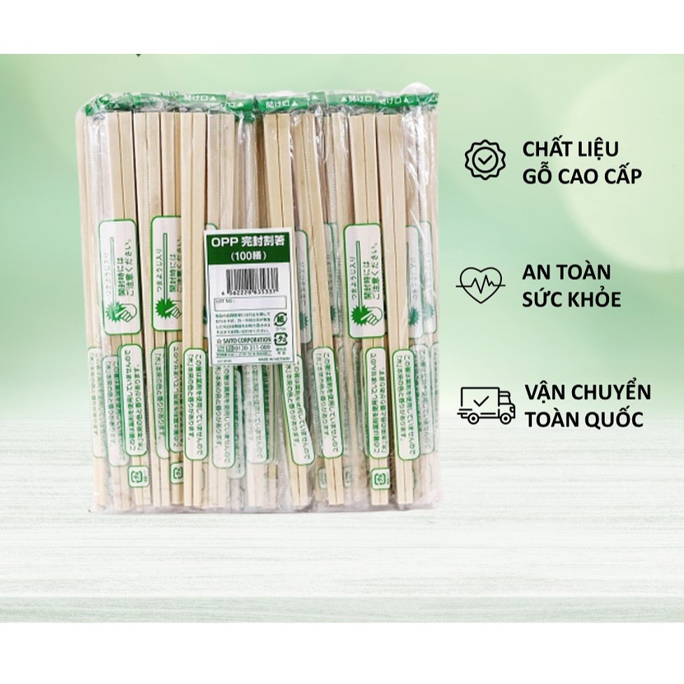 Combo 100 bộ Đũa & Tăm Dùng 1 lần