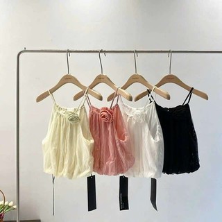 Áo 2 dây cổ hoa hàng QC