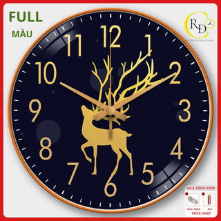 [SALE 20CM] Đồng hồ treo tường trang trí phòng khách, đồng hồ kim trôi, đồng hồ treo tường tròn