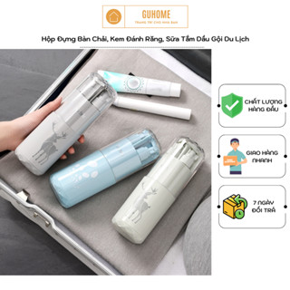 Hộp đựng bàn chải, kem đánh răng, sữa tắm dầu gội du lịch 8 in 1
