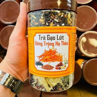 Trà gạo lức đông trùng hạ thảo,giảm stress hiệu quả,cực kỳ tốt cho sức khỏe.Thành phần chính đông trùng và gạo lức,táođỏ