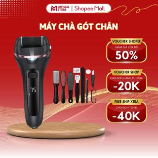Máy Chà Gót Chân MELLI Tẩy Tế Bào Chết, Sạc Điện 2 Tốc Độ, Dubg Lương Pin 1200 mAh + Tặng Bộ Dụng Cụ Chà Gót Chân 10 Món
