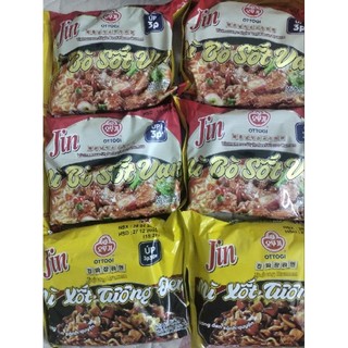 Mì jin bò sốt vang 80g, sốt tương đen 75g