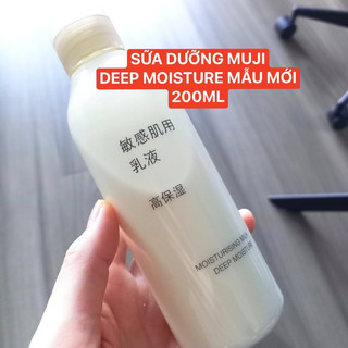 Sữa dưỡng MUJI moisturizing milk DEEP MOISTURE 200ml (dành cho da khô) (Bill mua tại MUJI Nhật ảnh bên cạnh)