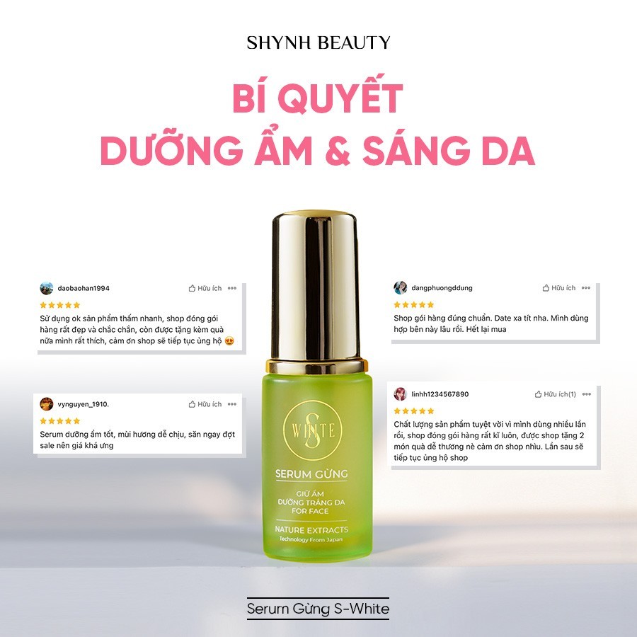 Serum gừng kích trắng face swhite DATE 2027
