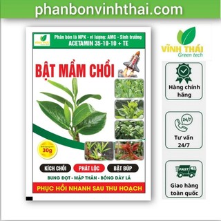 Phân bón lá Bật mầm chồi 30g. Kích chồi, Phát lộc, Bật búp