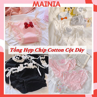 Quần Lót Cotton Cột Dây Màu Hồng Dễ Thương Sexy Mainia Shop