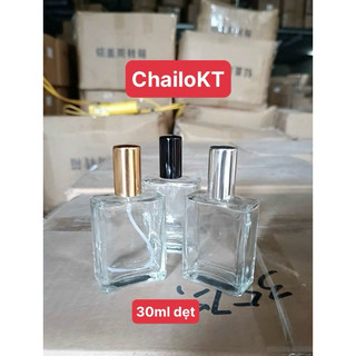 Chai chiết nước hoa 30ml dẹt, chai đựng nước hoa