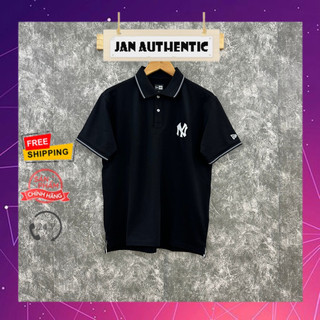 (Chính Hãng) Áo Polo NEW ERA NY Bo Trắng | Jan.Authentic |