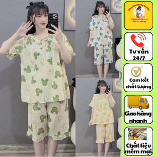 Bộ bầu xinh,sét bầu sang chảnh,đồ bầu mặc nhà ,set bầu ,Cổ tròn chất đũi lụa mềm mát thoải mái BT07