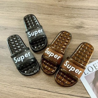 Dép Trong Suốt Thạch Nhựa Dép Nữ Thời Trang, Dép Đi Trong Nhà Tắm, Văn Phòng, Nhà Vệ Sinh Chống Trơn Trượt - hàng loại 1