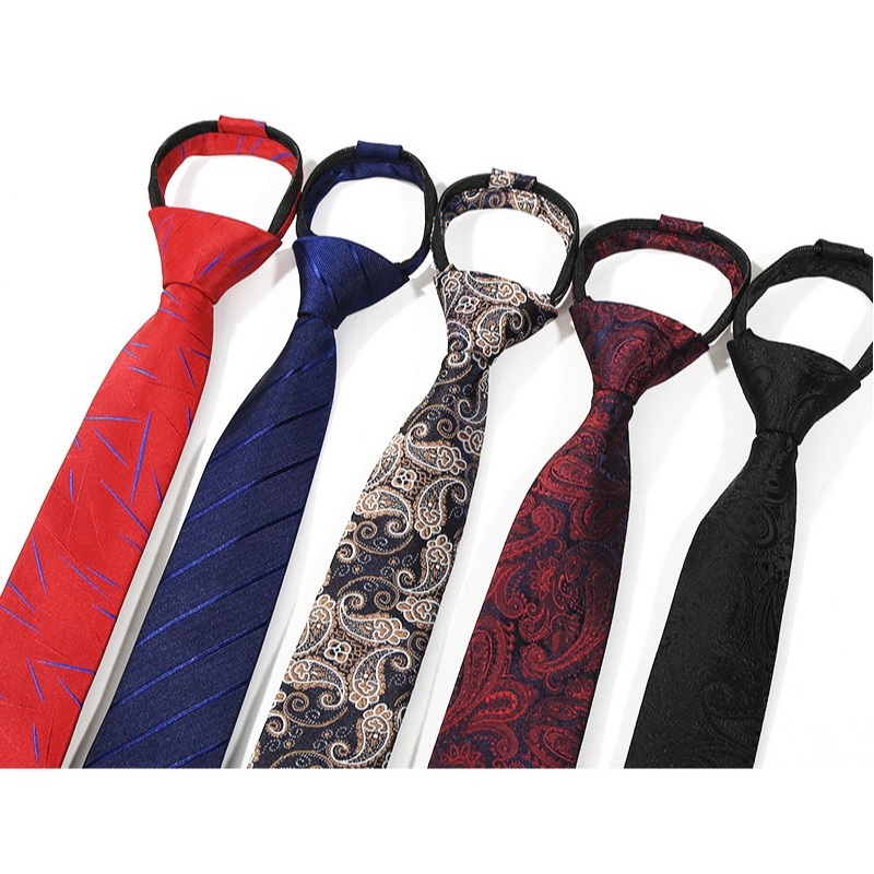 Cavat nam nhiều màu bản nhỏ 6cm thắt sẵn khóa kéo tiện lợi, Cravat Hàn Quốc, Cà vạt thời trang, Cravat chú rể, nghệ sĩ