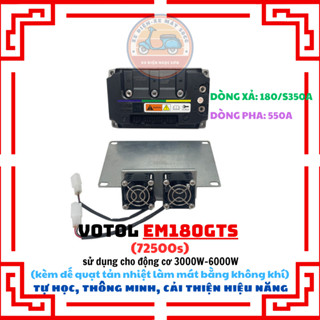 VOTOL EM180GTS - ECU Điều Tốc 72500S - IC 180GTS thông minh , cải thiện hiệu năng, tự học 48-72V 550A