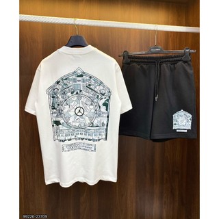 Bộ quần áo nam nữ tay ngắn JDAN x Shelflife  hàng cotton 100% cao cấp đl 250gsm hottrend 2024