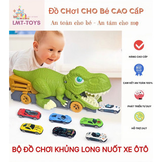 Đồ Chơi Xe Khủng Long Nuốt Chửng Ô Tô LMT-TOYS, Siêu To Khổng Lồ Cho Bé (kèm xe ô tô hợp kim cao cấp)