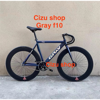 xe đạp thể thao fixed gear gray f10 hàng chính hãng, tặng nhiều đồ.