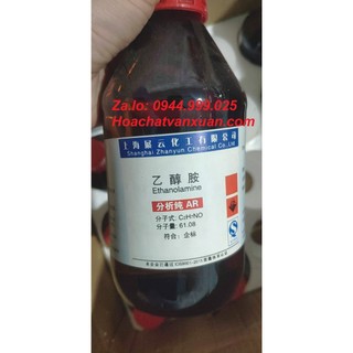 Chất Ethanolamine CAS 141-43-5 C2H7NO chai 500ml ethanolamin 99%