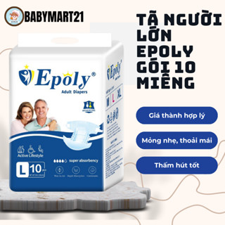 Bỉm dán người già epoly/Ipaly chất lượng giá tốt combo 100 miếng M-L-XL