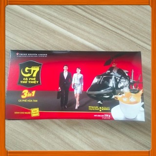 Cà phê g7 trung nguyên hoà tan 336g hộp 21 gói