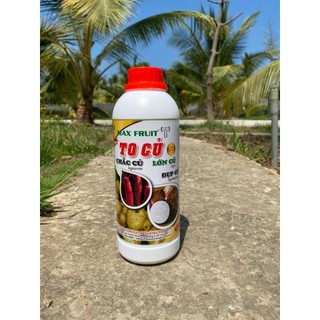 Phân bón siêu to củ max fruit chai 1 lít - giúp to củ, đẹp củ, chắc củ chuyên dùng cho các loại cây lương thực có củ
