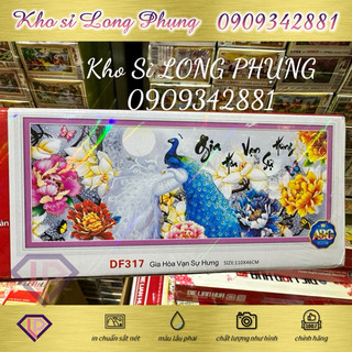 Tranh đính đá gia hoà vạn sự hưng df317:110x46cm