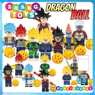 Đồ chơi Xếp hình 7 viên ngọc rồng Dragon Ball Gogeta Goku Vegeta Gohan Cumber Tapion Mira Minifigures Kopf KF6069