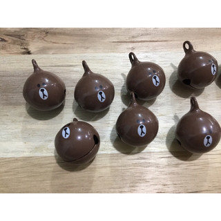 Chuông Gấu Brown làm móc khoá, quà tặng, treo balo - tặng kèm khoen gắn [nguyên liệu thủ công, phụ liệu handmade]